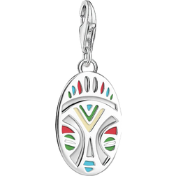 Thomas Sabo African Mask Charm - Silver/Multicolour