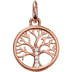 Thomas Sabo Karma Tree of Live Pendant - Rose Gold/White