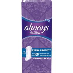 Always Dailies Extra Protect Long Plus 22-pak