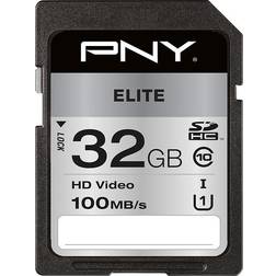 PNY Elite Carte mémoire flash 32 Go UHS-I U1 Class10 SDHC UHS-I