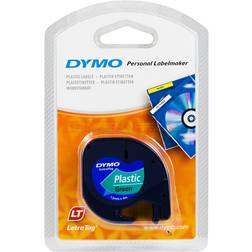 Dymo LetraTag Black on Green