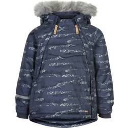 Minymo Herringbone Snow Jacket - Ombre Blue (160423 O-7470)