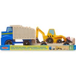 Melissa & Doug Classic Toy Dump Truck & Loader