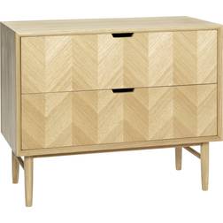 Hübsch Herringbone Nature Kommode 80x65cm