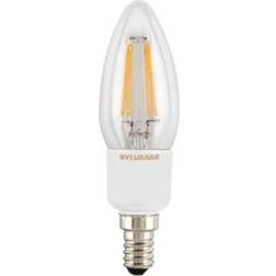 Sylvania Ampoule led 4.5W flamme claire à filaments ø 35x117mm culot E14 2700K 470lm 230V dimmable Toledo Retro