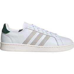 Adidas Grand Court White Grey Green - Men's