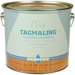 Droppen - Takfärg utomhus Svart 4L