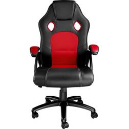 tectake Sedia da ufficio Tyson nero/rosso da