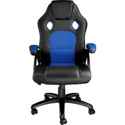 tectake Sedia da ufficio Tyson nero/blu da