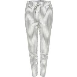 Only Poptrash Trousers - White/Cloud Dancer