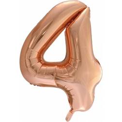 Hisab Joker Foil Ballon Number 4 Rose Gold