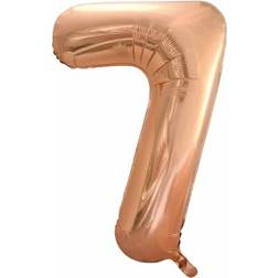 Hisab Joker Foil Ballon Number 7 Rose Gold
