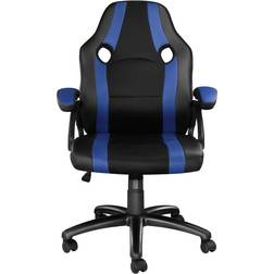 tectake Sedia da ufficio Benny nero/blu da