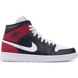 NIKE Air Jordan 1 Mid W - Black/Noble Red/White