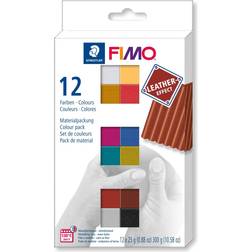 Staedtler Fimo Leather Effect Colour Pack 12x25g