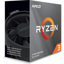 AMD Ryzen 3 3100 Wraith Stealth CPU 4 kernen 3.6 GHz AM4 Boxed (met koeler)