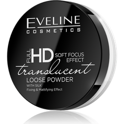 Eveline Cosmetics FullHD Soft Focus Translucent Loose Powder polvos transparentes para piel unificada y sensible 6 g