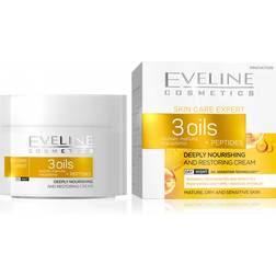 Eveline Cosmetics Skin Care Expert 3 Oils Deeply Nourishing & Restoring Day & Night Cream 50ml