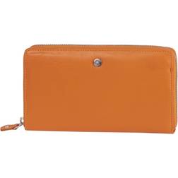 Greenburry Spongy Nappa Leather Ladies Wallet - Orange