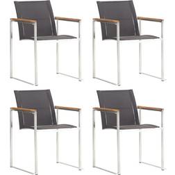 vidaXL 46516 4-pack Trädgårdsmatstol