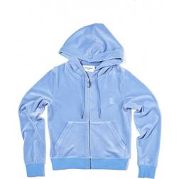 Juicy Couture Classic Velour Robertson Hoodie - Blue