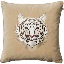 Chhatwal & Jonsson White Tiger Cushion Cover Beige (50x50cm)