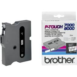 Brother TX-131 (Black on transparent)