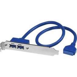 StarTech 2USB A-20-pin IDC 3.0 1.6ft