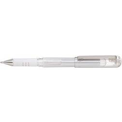 Pentel Hybrid K230-W White Rollerball Pen Set of 12 Pieces