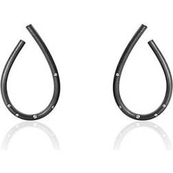 Dulong Kharisma Medium Earrings - Silver/Diamonds