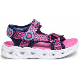 Skechers S Lights Heart Lights Savvy Cat - Hot Pink/Blue