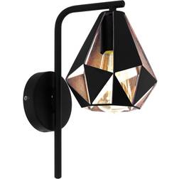 Eglo Carlton Black/Copper Wall light