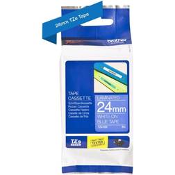 Brother P-Touch Labelling Tape White on Blue