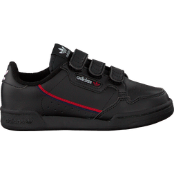 adidas Kid's Continental 80 3 Straps - Core Black/Core Black/Scarlet