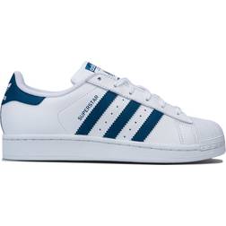 Adidas Junior Superstar - Cloud White/Cloud White/Legend Marine