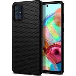 Spigen Liquid Air Coque de protection pour téléphone portable polyuréthanne thermoplastique (TPU) noir pour Samsung Galaxy A71