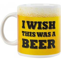 BigBuy I Wish This Was a Beer XL Mugg 70cl