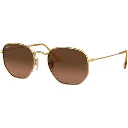 Ray-Ban Hexagonal 3548N Sunglasses - Goud/Brown Gradient Grey