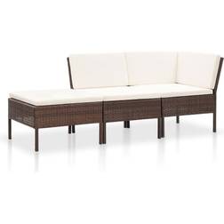 vidaXL 48959 Loungeset, Bord inkl. 2 Stolar