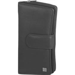 Greenburry Spongy Nappa Leather Ladies Wallet - Black