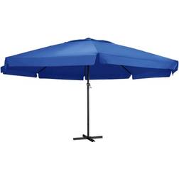 vidaXL Ombrellone Da Giardino Con Palo in Alluminio 500 cm Nero 500cm