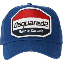 DSquared2 Patch Embroidered Baseball Cap - Bright Blue