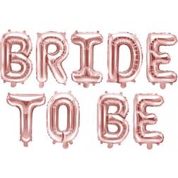 PartyDeco Foil Ballon Bride to Be Rose Gold