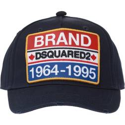 DSquared2 Brand Patch Embroidered Baseball Cap - Dark Blue