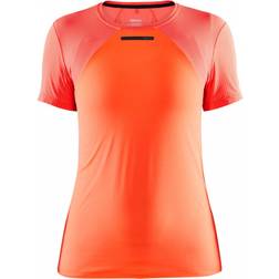 Craft Vent Mesh SS T-shirt Women - Shock