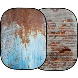 Lastolite Urban Collapsible 1.5x2.1m Rusty Metal/Plaster Wall