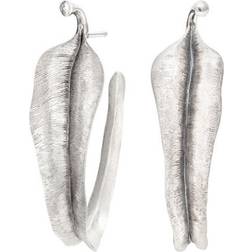 Ole Lynggaard Leaves Large Earrings - Silver