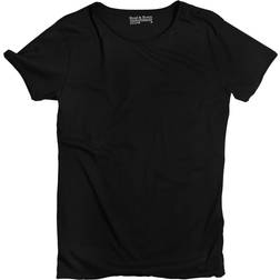 Bread & Boxers Relaxed Crew Neck Camiseta de Manga Corta Negro Male