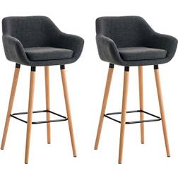 CLP Grant Polyester 2-pack Bar Stool 99cm 2pcs