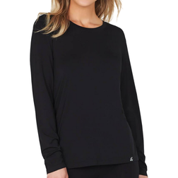 Boody Long Sleeve Round Neck T-shirt - Black